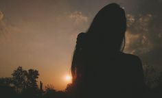 hidden face instagram sunset girl photography