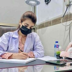 beautiful girl doctor photo