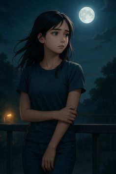 silent mood off girl image