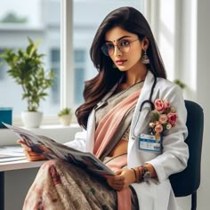 stylish girl doctor dp