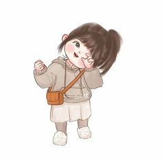 attitude cartoon girl dpz