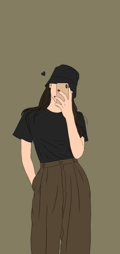 attitude cartoon girl dpz