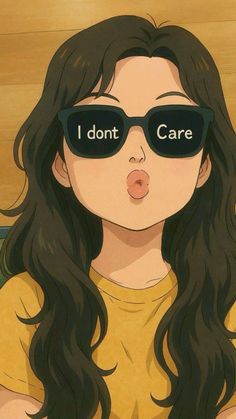 attitude cartoon girl dpz