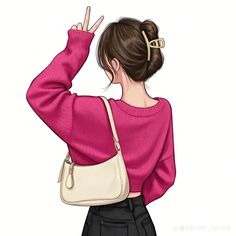 attitude cartoon girl dpz