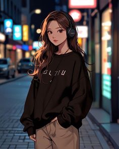 attitude cartoon girl dpz