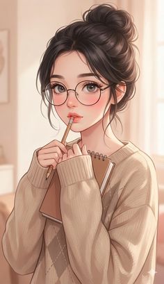 attitude cartoon girl dpz