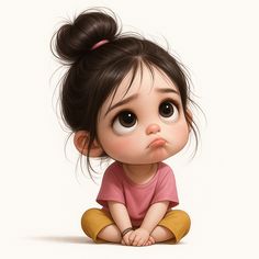 cute cartoon girl dp