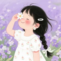 cute cartoon girl dp