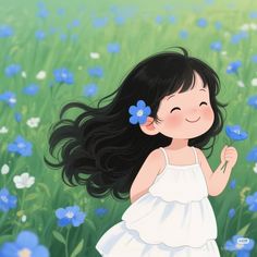 cute cartoon girl dp