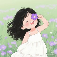 cute cartoon girl dp