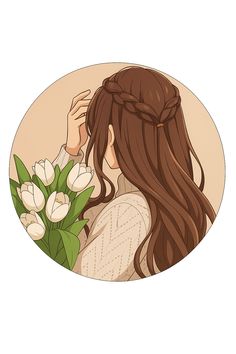 cute cartoon girl dp