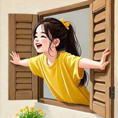 cute cartoon girl dp