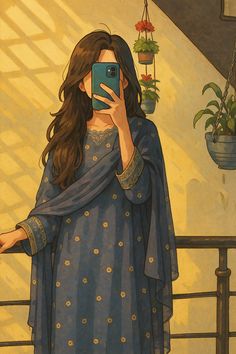 cute cartoon girl dp