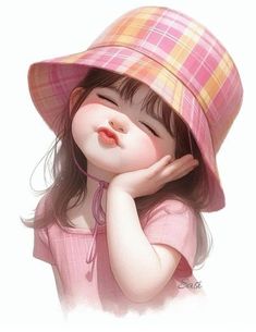 cute cartoon girl dp