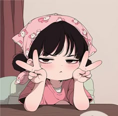 cute cartoon girl dp