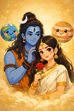 mahadev cartoon girl dp