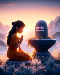 mahadev cartoon girl dp