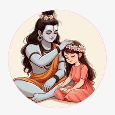 mahadev cartoon girl dp