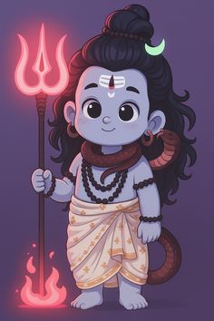 mahadev cartoon girl dp