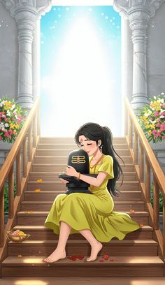 mahadev cartoon girl dp