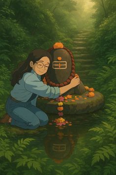 mahadev cartoon girl dp