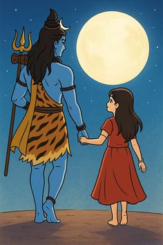 mahadev cartoon girl dp
