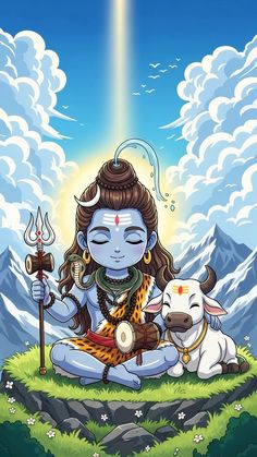 mahadev cartoon girl dp