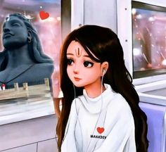 mahadev cartoon girl dp