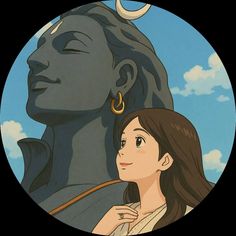 mahadev cartoon girl dp