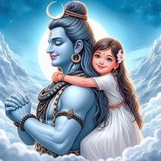 mahadev cartoon girl dp