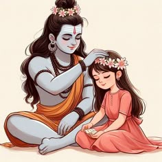 mahadev cartoon girl dp