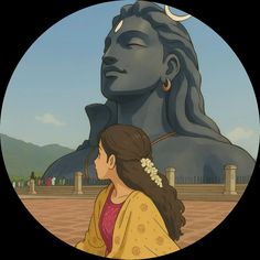 mahadev cartoon girl dp